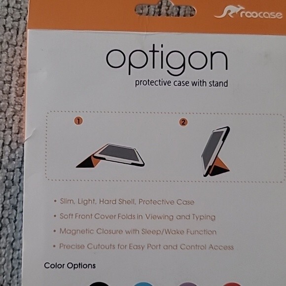 Amazon Kindle Fire HD 7 Optigon Protective Case with Stand Teal Blue - Picture 4 of 5